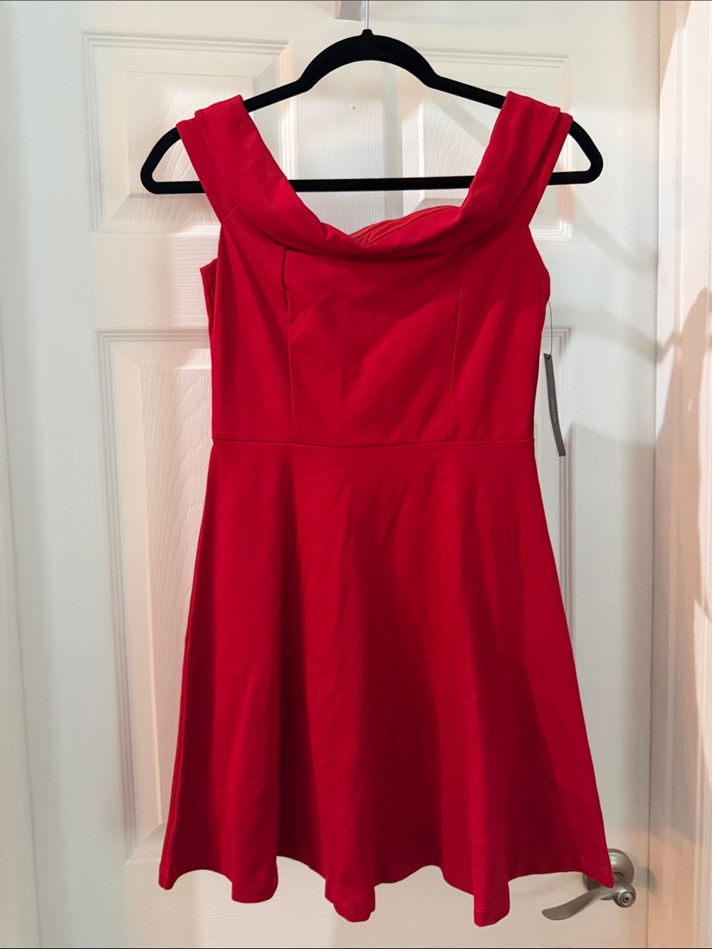 NWT Lulu's Red Scuba Fit & Flare Mini Dress
